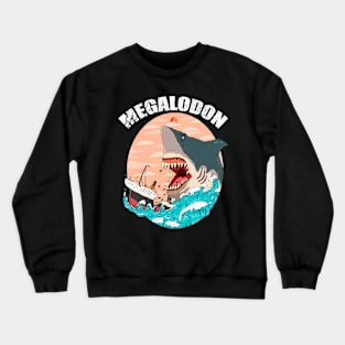 megalodon shark Crewneck Sweatshirt